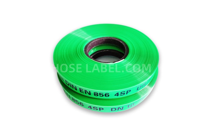 Hose vulcanization ribbon label