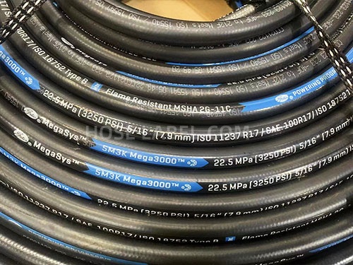 Common method of vulcanization label printing for rubber hose